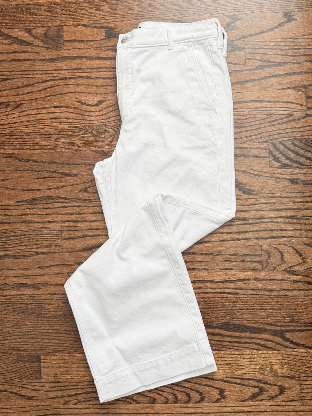 J. Crew Factory White Wide Leg Trouser Jeans - size 29